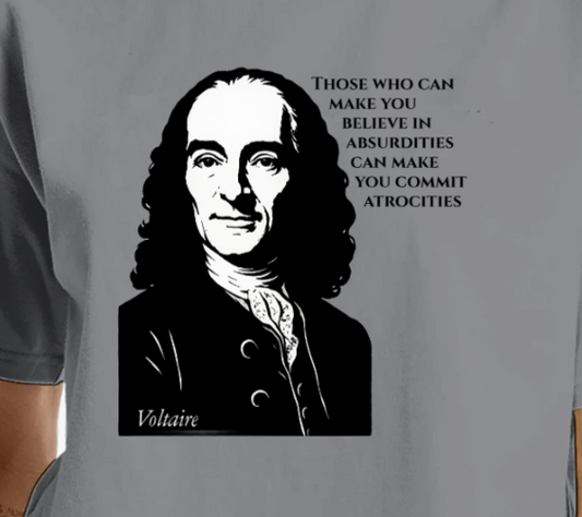 Absurdities & Atrocities - Voltaire Cropped T-Shirt