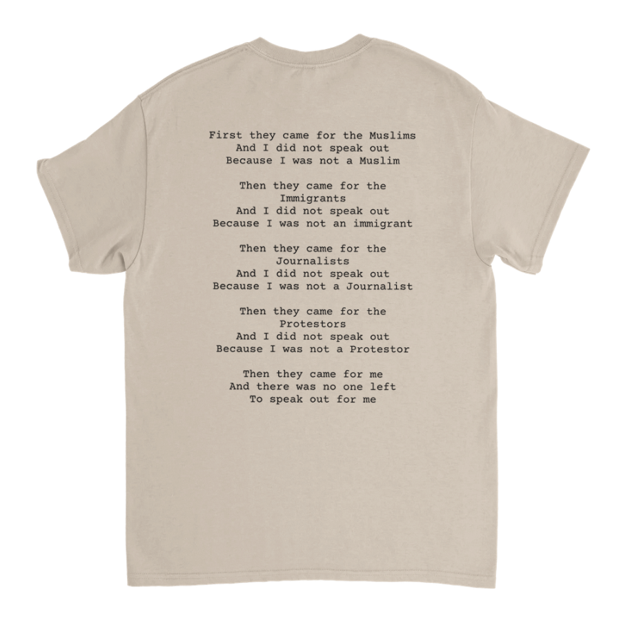 Familiar Silence – A Modern Retelling of “First They Came” T-Shirt