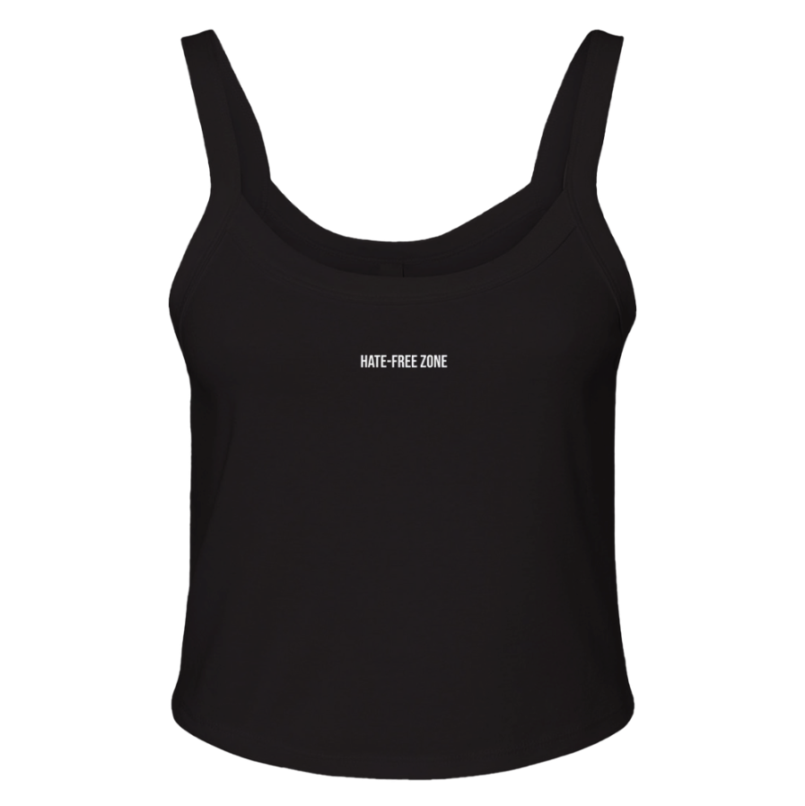 Hate-Free Zone Micro Ribbed Scoop Tank