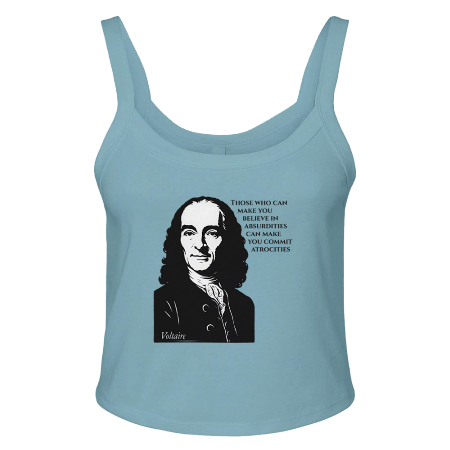 Absurdities & Atrocities - Voltaire Micro Ribbed Scoop Tank