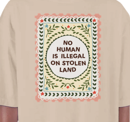 No Human Is Illegal Oversized T-Shirt
