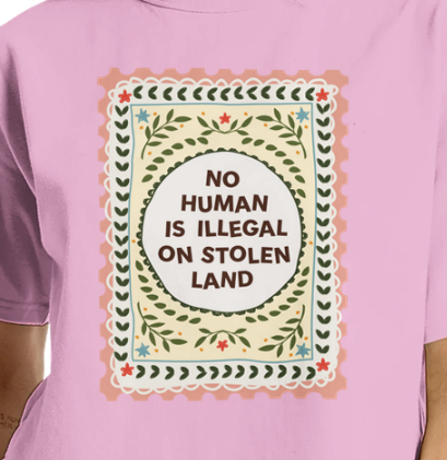 No Human Is Illegal Cropped T-Shirt
