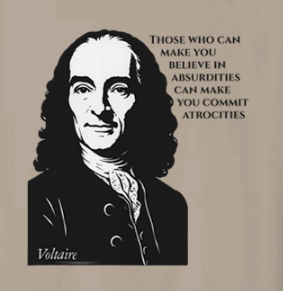 Absurdities & Atrocities - Voltaire Oversized T-shirt