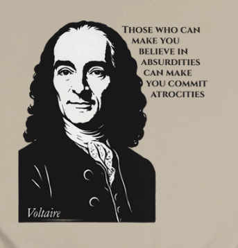 Absurdities & Atrocities - Voltaire Hoodie