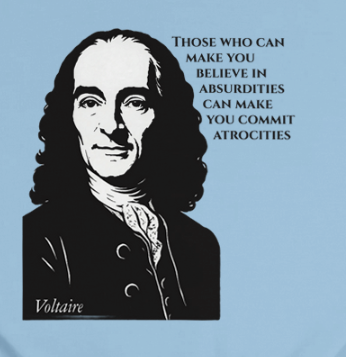 Absurdities & Atrocities - Voltaire Sweatshirt