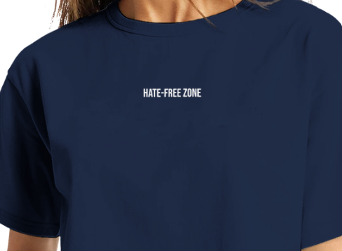 Hate-Free Zone Cropped T-Shirt