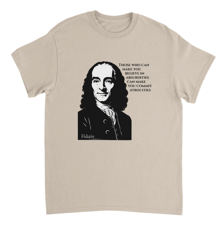 Absurdities & Atrocities - Voltaire T-shirt