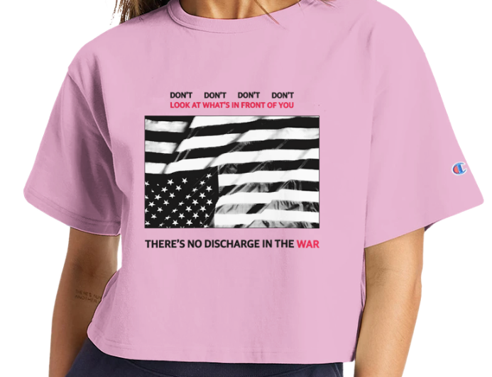 Don’t Look At What’s In Front Of You Cropped T-Shirt