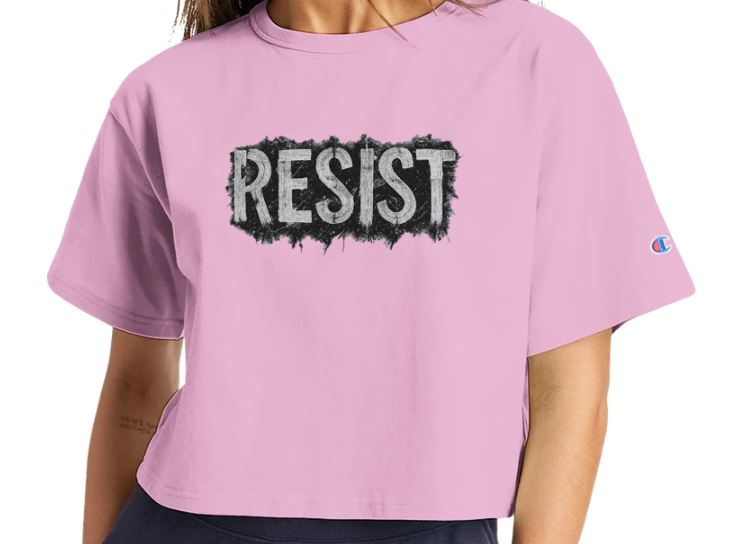 "RESIST" War-Torn Edition Cropped T-Shirt