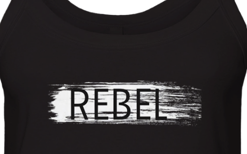 "REBEL" Underground Edition Micro Ribbed Scoop Tank