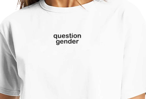 Question Gender Cropped T-Shirt