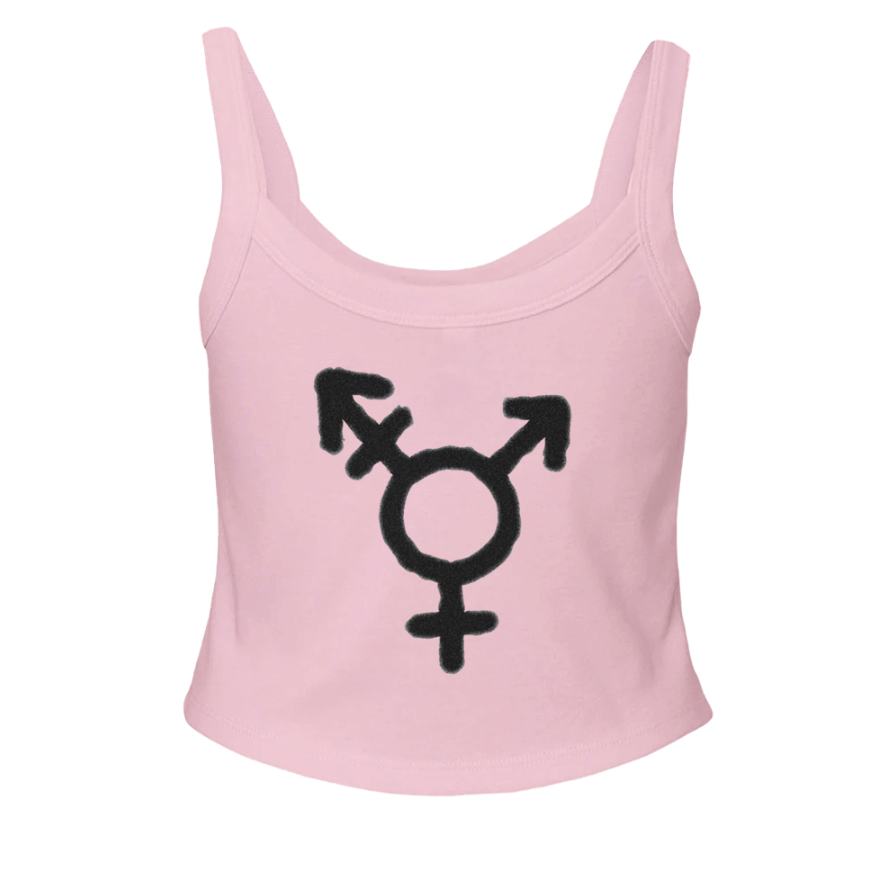 Question Gender Micro Ribbed Scoop Tank
