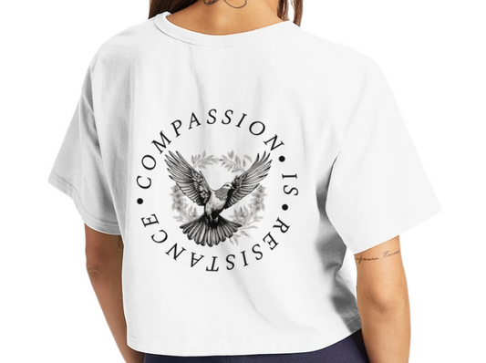 Redacted Kindness Is Radical Cropped T-Shirt