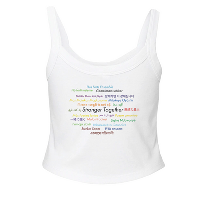 Strength in Diversity - Global Edition Micro Ribbed Scoop Tank