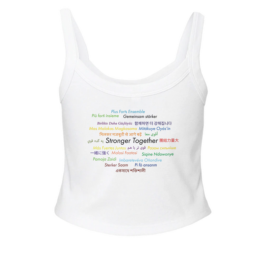 Strength in Diversity - Global Edition Micro Ribbed Scoop Tank