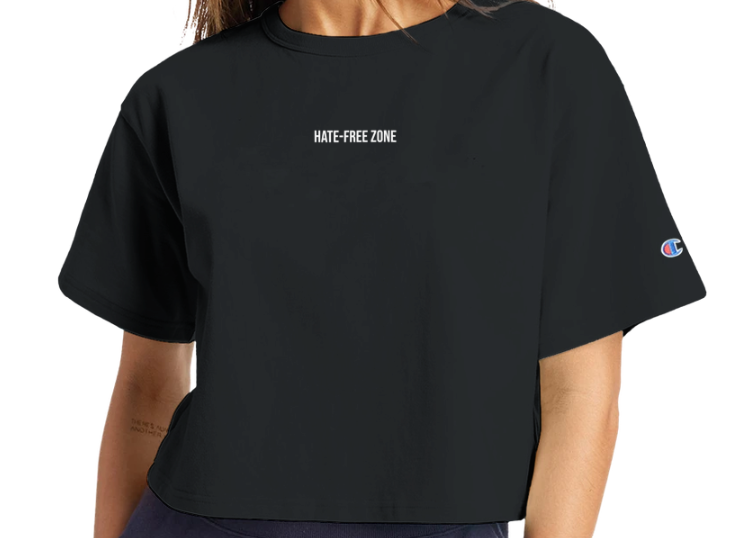 Hate-Free Zone Cropped T-Shirt