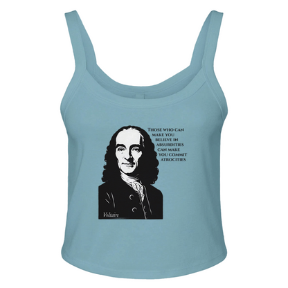 Absurdities & Atrocities - Voltaire Micro Ribbed Scoop Tank