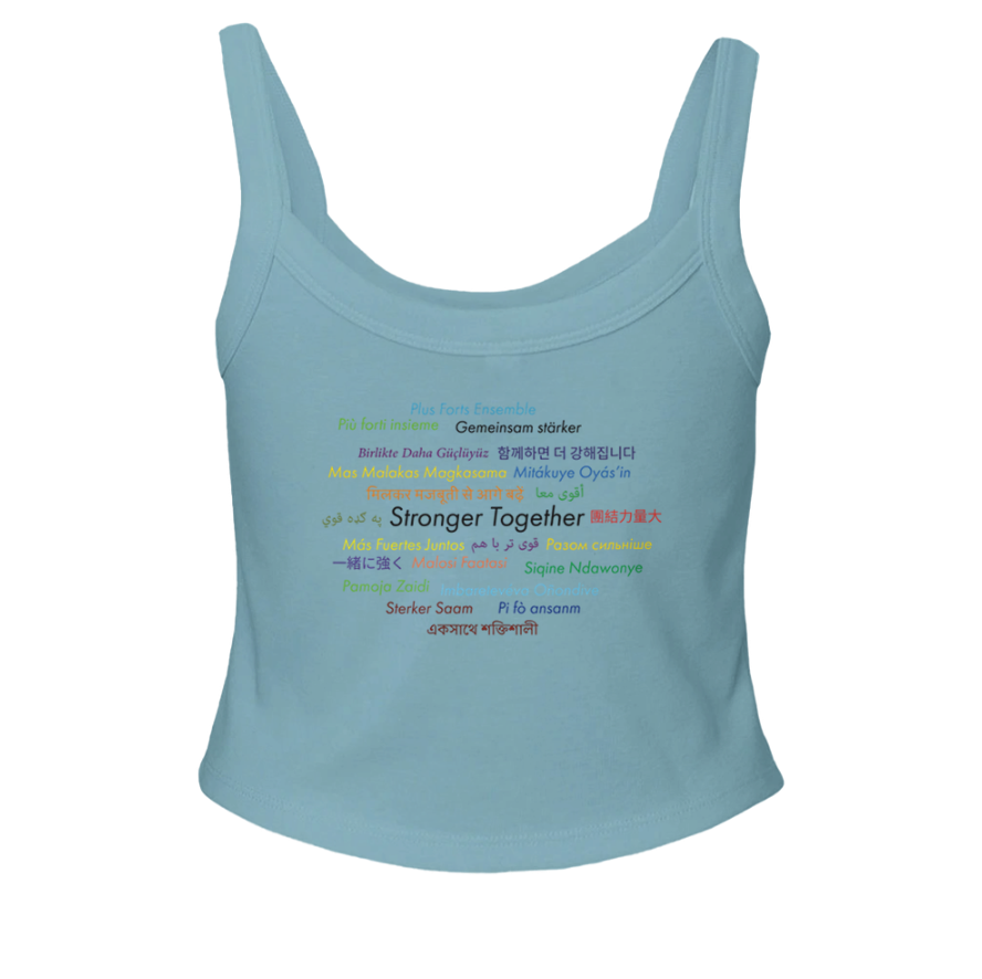 Strength in Diversity - Global Edition Micro Ribbed Scoop Tank