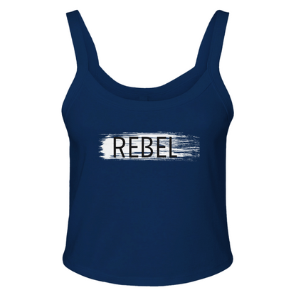 "REBEL" Underground Edition Micro Ribbed Scoop Tank