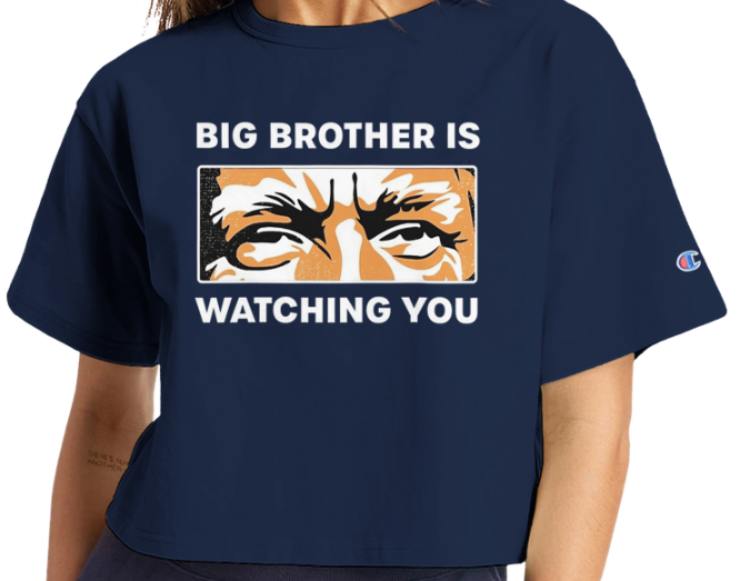 Big Brother Is Watching You Cropped T-Shirt