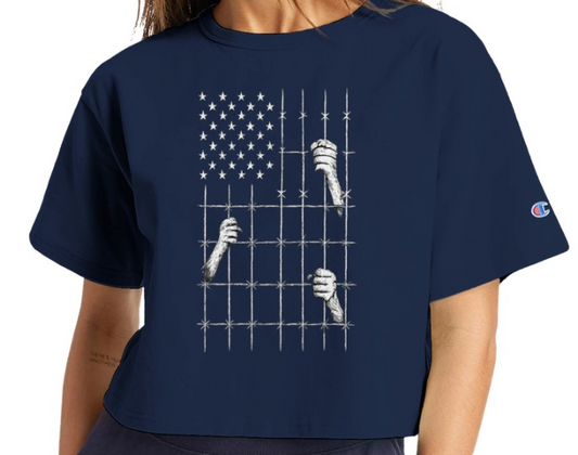A Caged Nation Cropped T-Shirt