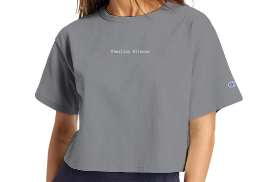 Familiar Silence – A Modern Retelling of “First They Came” Cropped T-Shirt