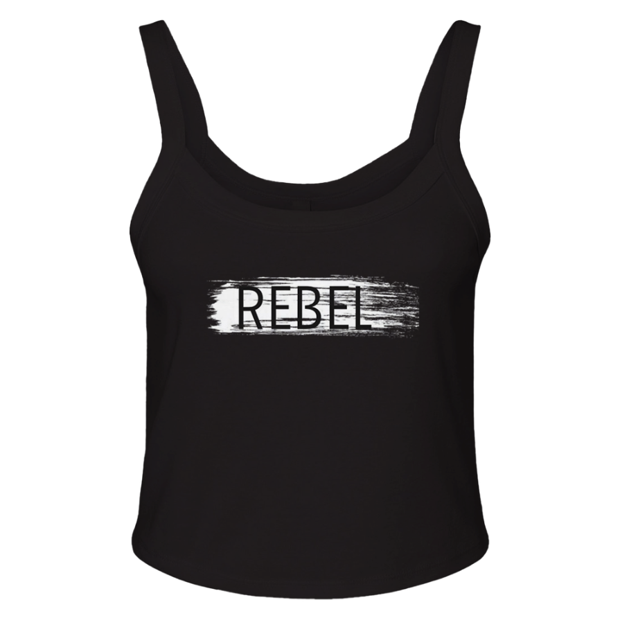 "REBEL" Underground Edition Micro Ribbed Scoop Tank