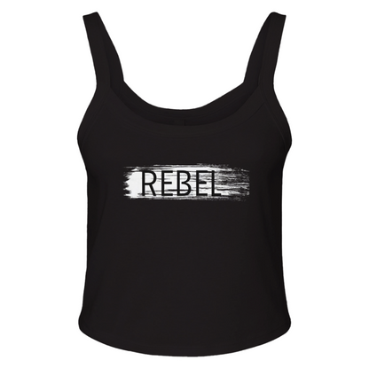 "REBEL" Underground Edition Micro Ribbed Scoop Tank