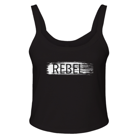 "REBEL" Underground Edition Micro Ribbed Scoop Tank