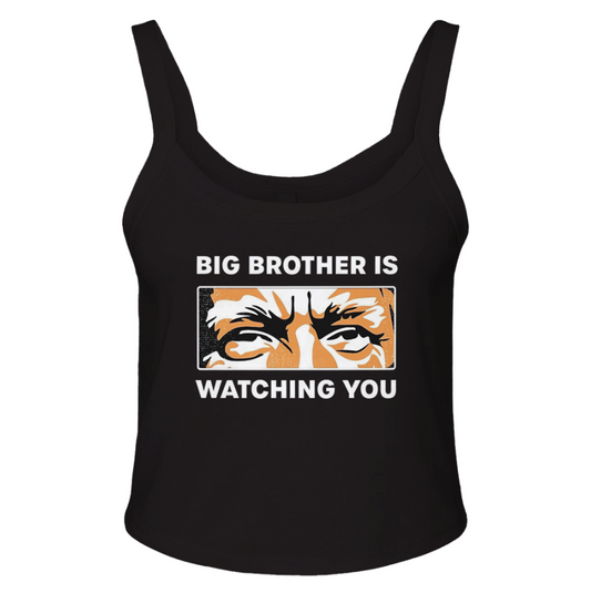 Big Brother Is Watching You Micro Ribbed Scoop Tank