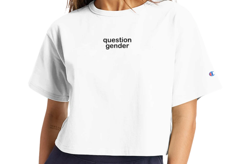 Question Gender Cropped T-Shirt