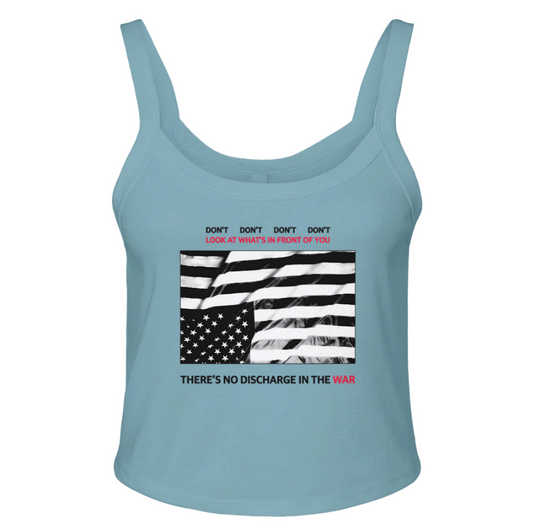 Don’t Look At What’s In Front Of You Micro Ribbed Scoop Tank