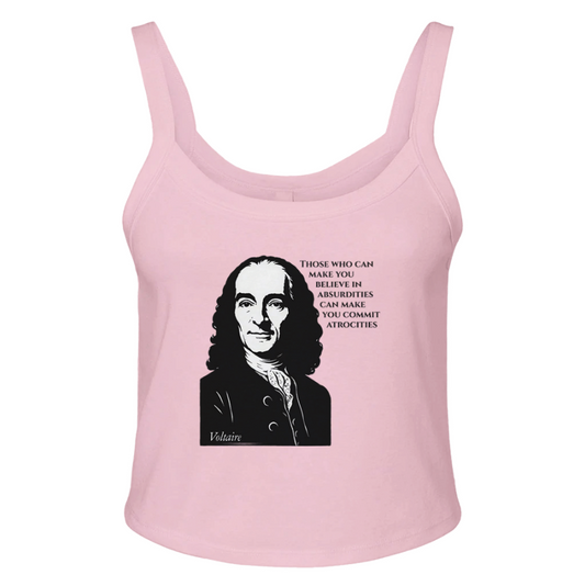 Absurdities & Atrocities - Voltaire Micro Ribbed Scoop Tank