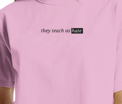 They Teach Us Hate Cropped T-Shirt