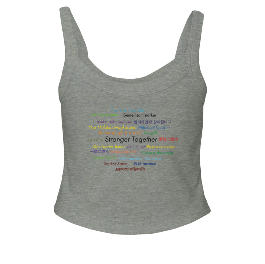 Strength in Diversity - Global Edition Micro Ribbed Scoop Tank