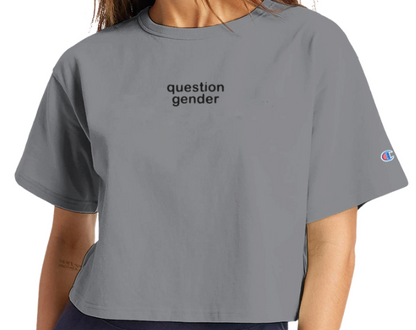Question Gender Cropped T-Shirt