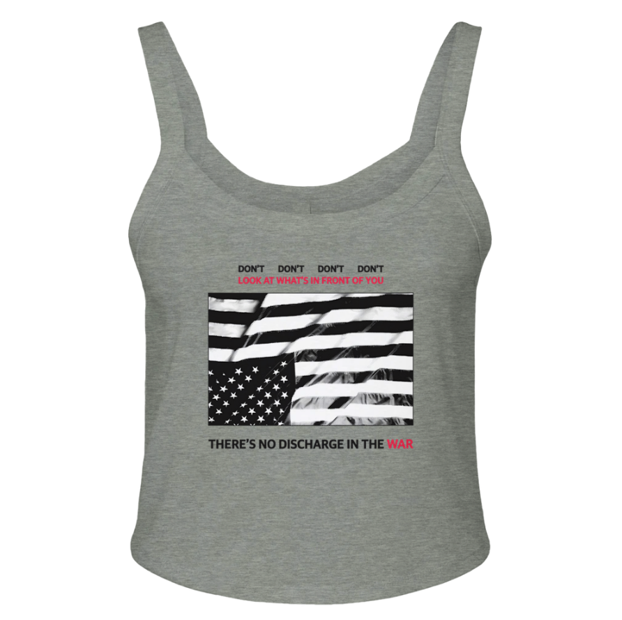 Don’t Look At What’s In Front Of You Micro Ribbed Scoop Tank