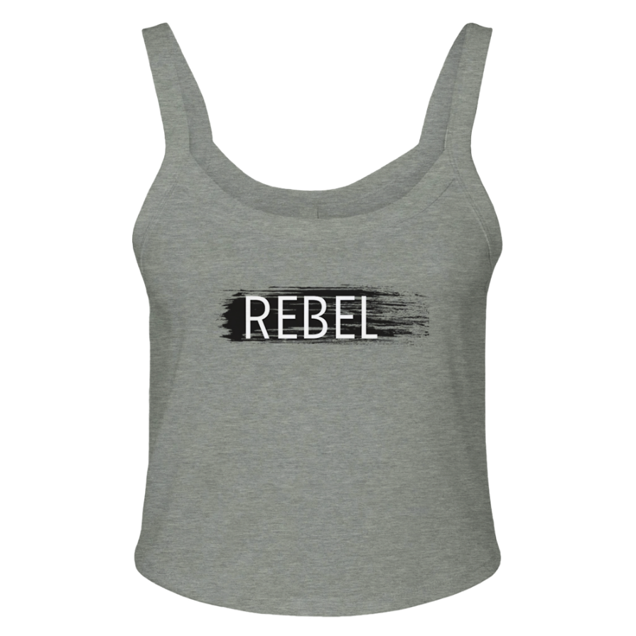 "REBEL" Underground Edition Micro Ribbed Scoop Tank