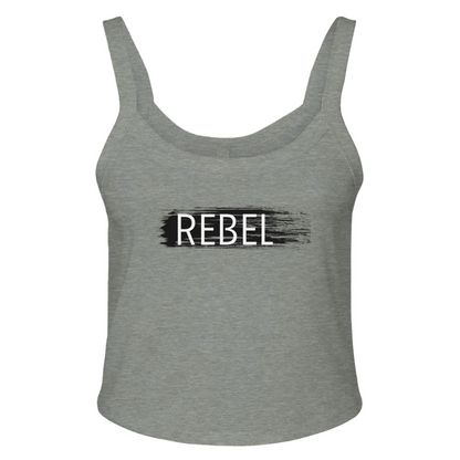 "REBEL" Underground Edition Micro Ribbed Scoop Tank