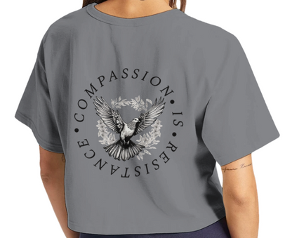Redacted Kindness Is Radical Cropped T-Shirt