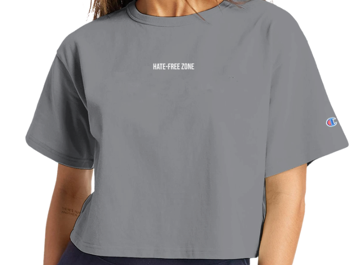 Hate-Free Zone Cropped T-Shirt