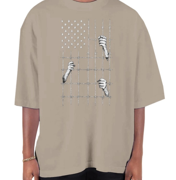A Caged Nation Oversized T-Shirt