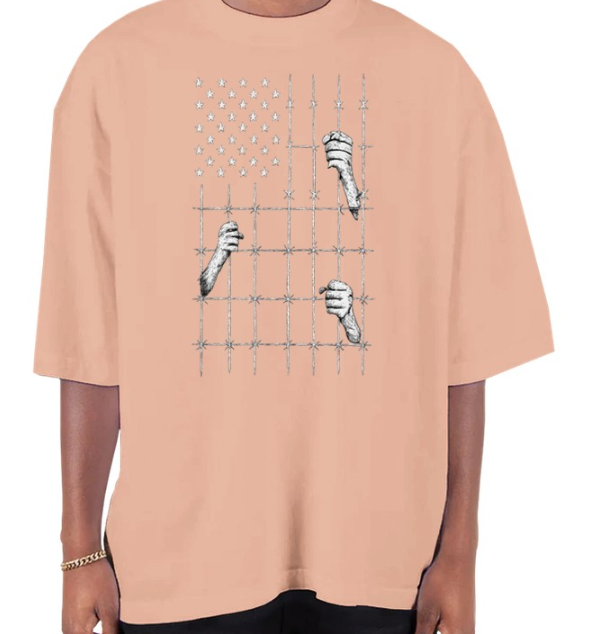 A Caged Nation Oversized T-Shirt