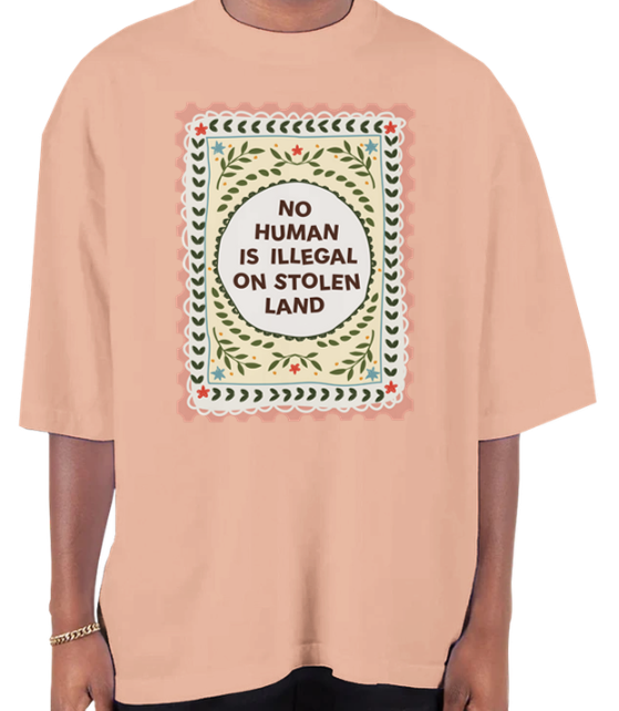 No Human Is Illegal Oversized T-Shirt