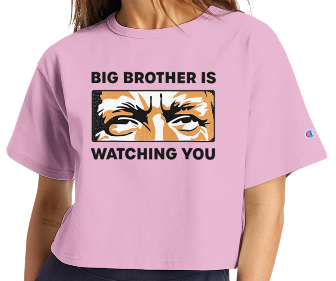 Big Brother Is Watching You Cropped T-Shirt