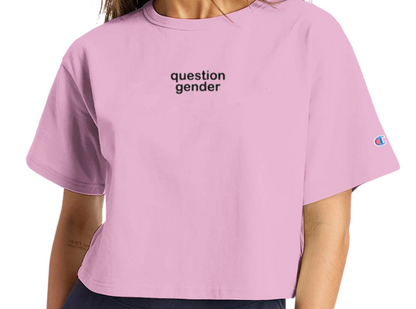 Question Gender Cropped T-Shirt