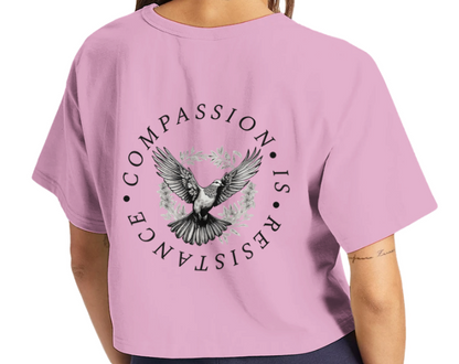 Redacted Kindness Is Radical Cropped T-Shirt
