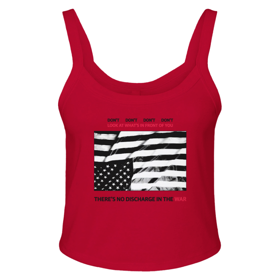 Don’t Look At What’s In Front Of You Micro Ribbed Scoop Tank