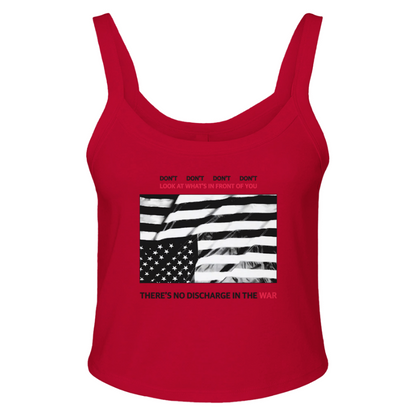 Don’t Look At What’s In Front Of You Micro Ribbed Scoop Tank