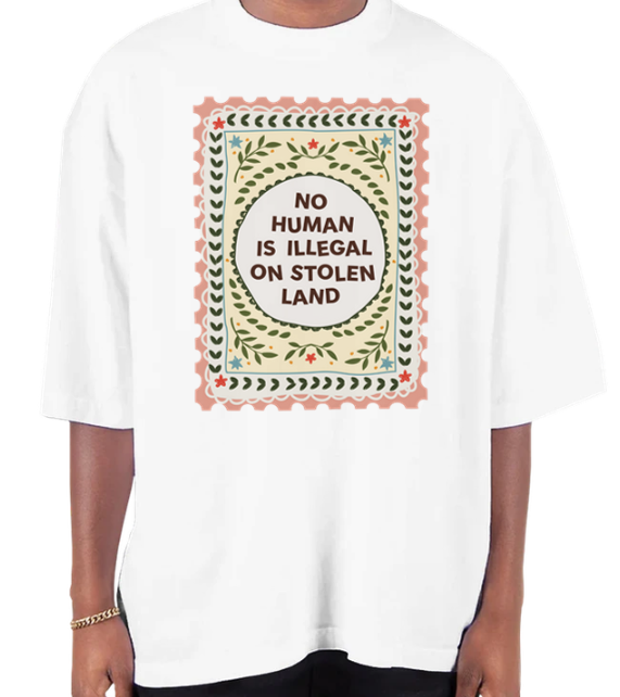No Human Is Illegal Oversized T-Shirt